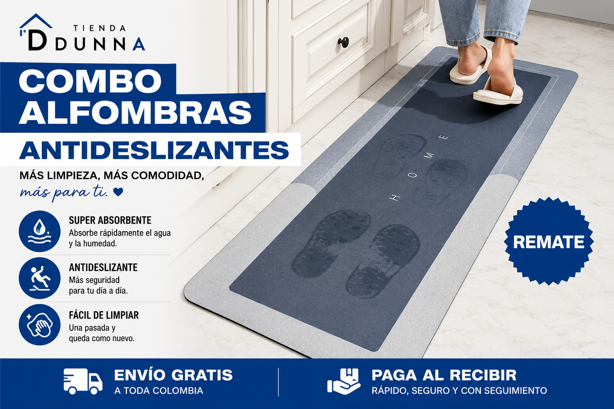 Alfombras Antideslizantes para Cocina · Combo x2