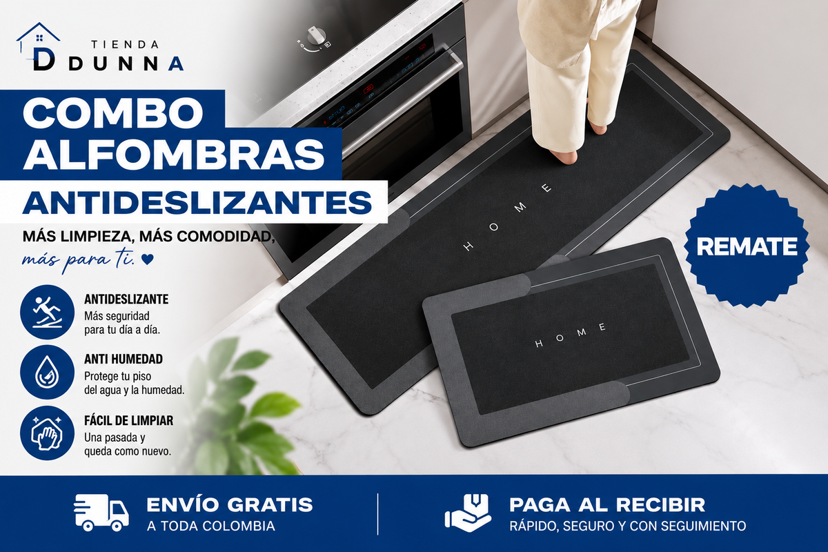 Alfombras Antideslizantes para Cocina · Combo x2