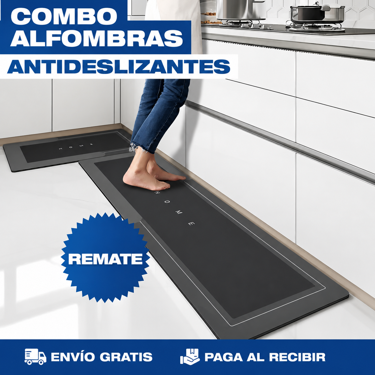 Alfombras Antideslizantes para Cocina · Combo x2