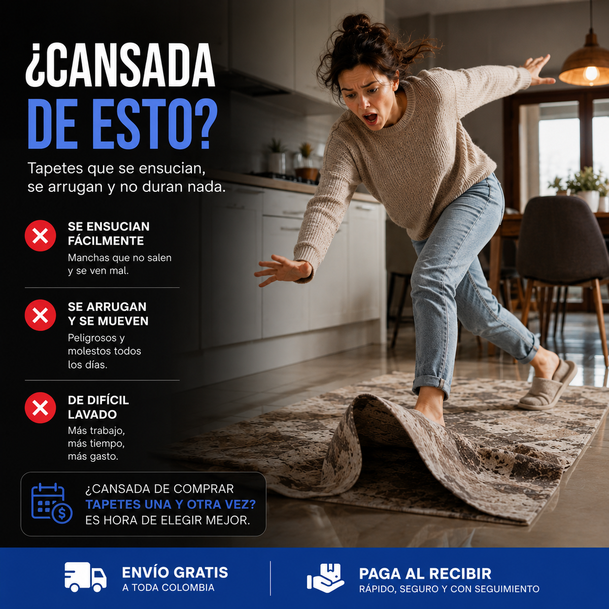 Alfombras Antideslizantes para Cocina · Combo x2